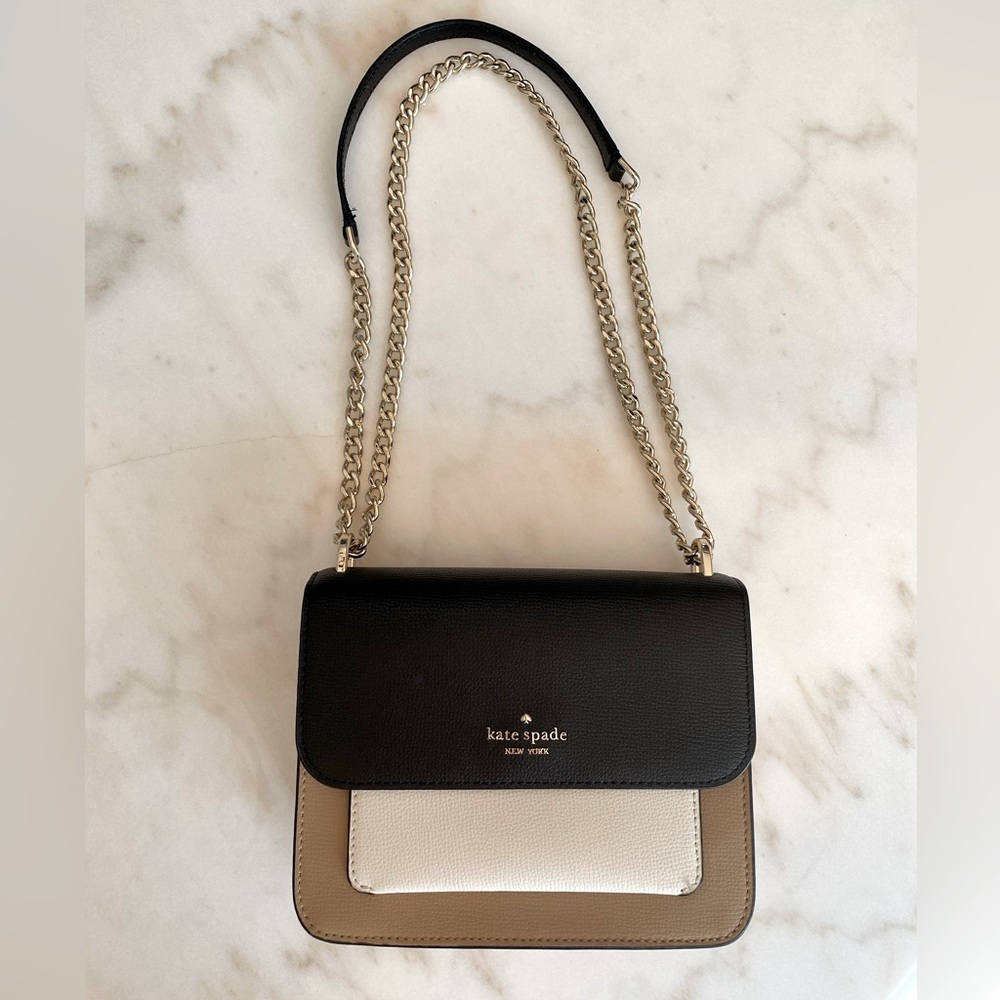 kate spade // Remi Colorblock Flap Chain Crossbody Neutral Multi
